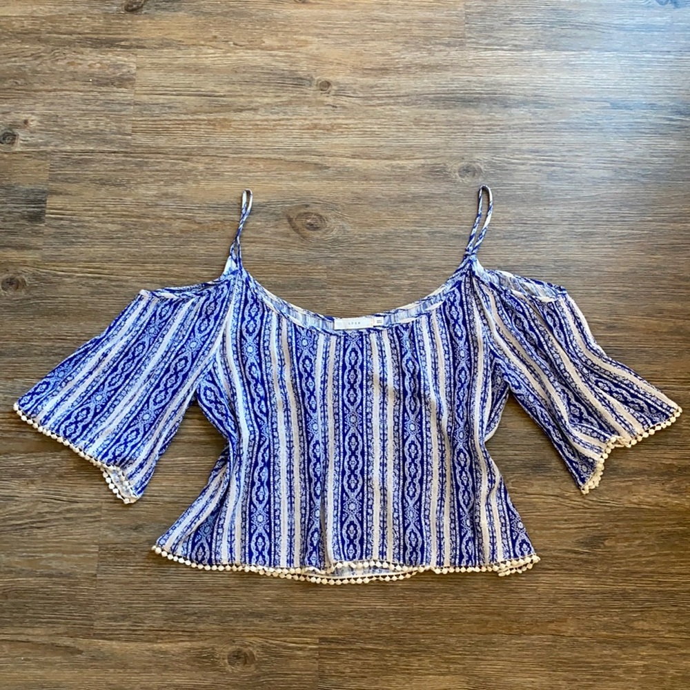 Boho flowy cropped top